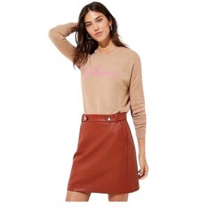 Loft Leather Skirt